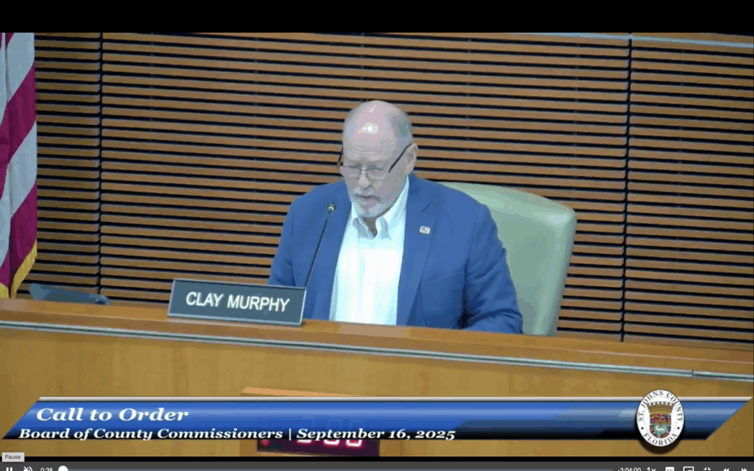 St. Johns County Commissioners Approve Major Impact Fee Increases While Addressing Political Violence Concerns